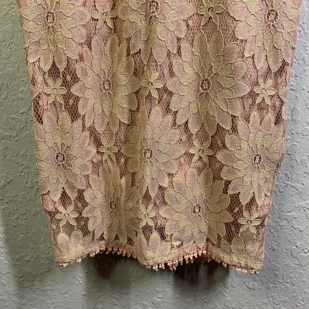 PRETTY LITTLE THING Dress Midi Bodycon Lace Sheer Sleeve Cocktail Sexy Wedding - Picture 8 of 16